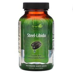 Здоров'я репродуктивної системи чоловіків, Steel-Libido, Irwin Naturals, 75 капсул.