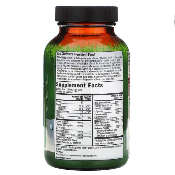 Репродуктивне здоров'я чоловіків, Steel-Libido, Irwin Naturals, 75