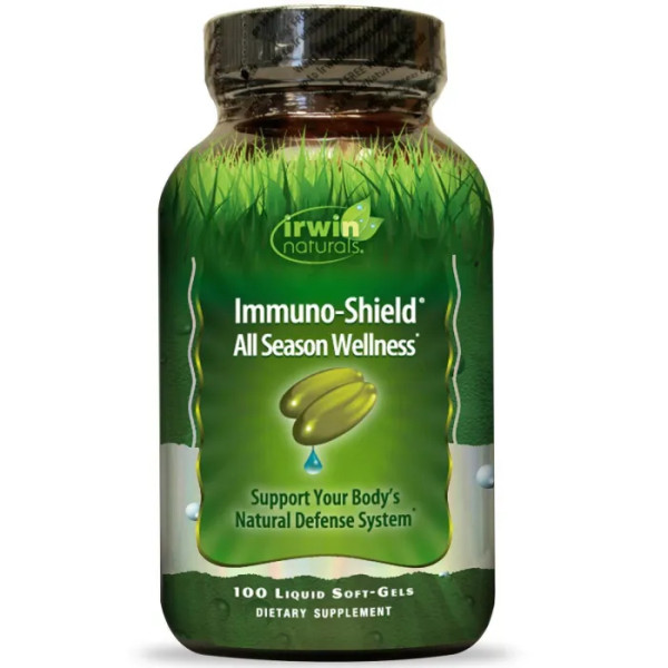 Поддержка иммунитета, Immuno-Shield, Irwin Naturals, всесезонное оздоровление, 100 капсул