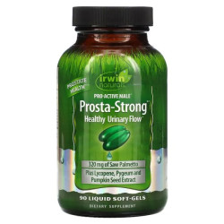 Поддержка простаты, Prosta-Strong Irwin Naturals, 90 гелевых капсул