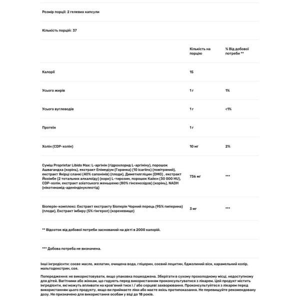 Лібідо сексуальне здоров'я, Libido-Max, Applied Nutrition, 3-компонентна фізична реакція, 75 гелевих капсул швидкої дії