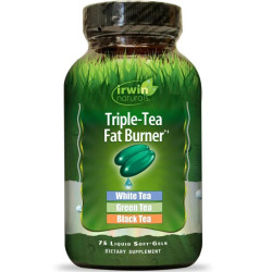 Жироспалювач, Irwin Naturals Triple-Tea Fat Burner, 75 гелевих капсул