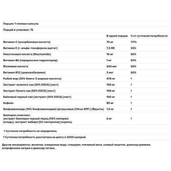 Жироспалювач, Triple-Tea Fat Burner, Irwin Naturals, 75 гелевих капсул