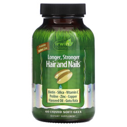 Витамины для волос, кожи и ногтей, Irwin Naturals Healthy Skin & Hair Plus Nails, 60 капсул
