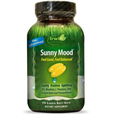 Підтримка настрою, з родіолою, Irwin Naturals Sunny Mood, 75 гелеві капсули