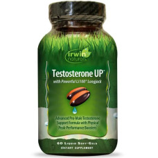 Тестостерон для чоловіків, Testosterone UP Irwin Naturals, 60 гелевих капсул