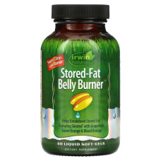 Жиросжигатель, Stored-Fat Belly Burner Irwin Naturals, 60 гелевых капсул