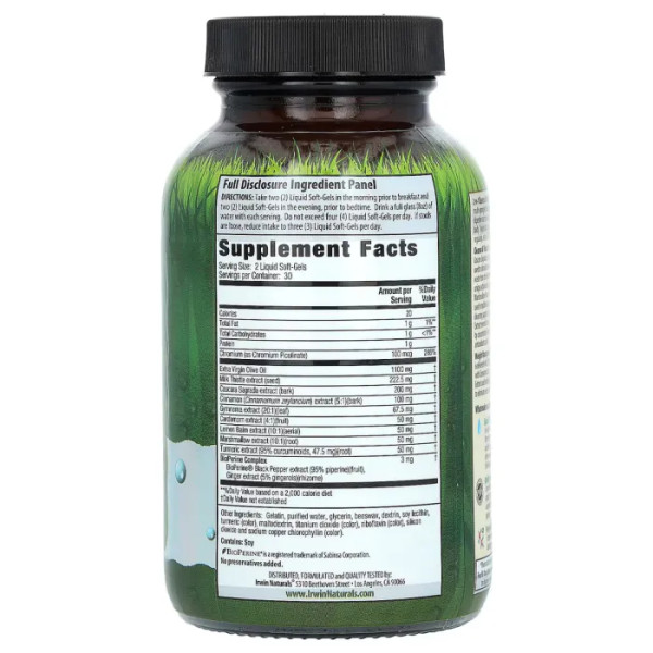 Очищення організму, зниження ваги, 2-In-1 Cleanse & Flush Weight Loss Support, Irwin Naturals, 60 гелевих капсул