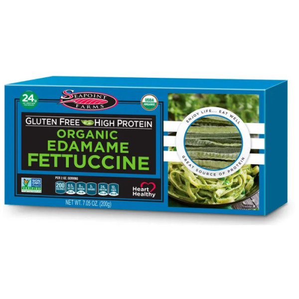 Фетучіні з едамаме, Edame Fettuccine, Seapoint Farms, 200 г