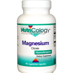 Цитрат магния, Nutricology, Magnesium Citrate, 90 капсул