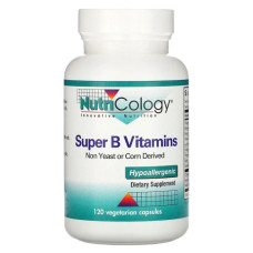 В-комплекс, Super B Vitamins Nutricology, 120 капсул