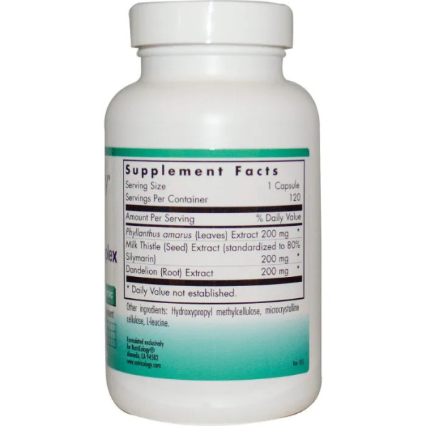 Комплекс для підтримки печінки, Phyllanthus Complex, Nutricology, 120 капсул
