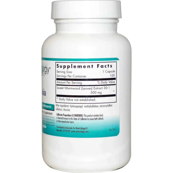 Полин, Артемізин (Artemisia), Nutricology, 100 капсул