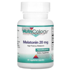 Мелатонін 20 мг, Melatonin Nutricology, 60 капсул