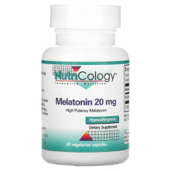 Мелатонин 20 мг, Melatonin Nutricology, 60 капсул