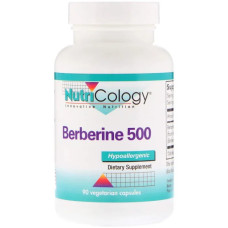 Берберін, Nutricology Berberine 500, 90 вегетаріанських капсул