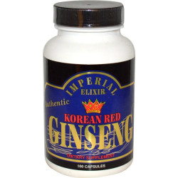Женьшень корейський червоний, Imperial Elixir Korean Red Ginseng, 100 капсул