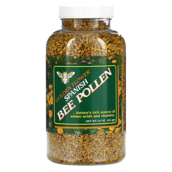 Бджолиний пилок, Spanish Bee Pollen, Golden Flower, іспанський, 454 г