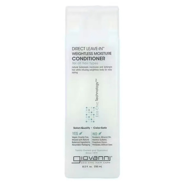 Кондиционер несмываемый для волос, Direct Leave-In™, Giovanni, для всех типов волос, 250 мл