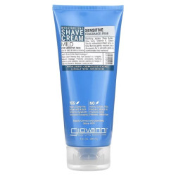 Крем для бритья, Giovanni Moisturizing Shave Cream, для чувствительной кожи, без отдушек, 207 мл