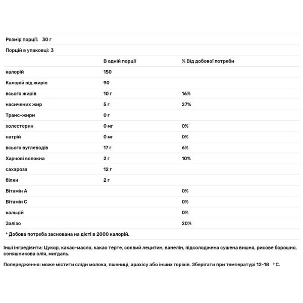 Чорний шоколад з вишнею та мигдалем, Dark Chocolate, Chocolove, 90 г