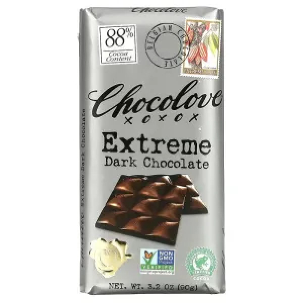 Гіркий шоколад, Dark Chocolate, Chocolove, 88% какао, 90 г