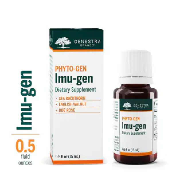 Трав'яна добавка з обліпихою, англійською волоським горіхом і шипшиною, Imu-gen, Genestra Brands, 15 мл.