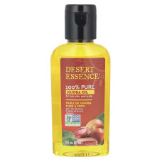 Масло жожоба 100% чистое, Desert Essence Jojoba Oil, для волос и кожи, 59 мл.