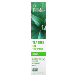 Зубная паста с чайным деревом и фенхелем, Desert Essence Natural Tea Tree Oil Toothpaste, 176 г.