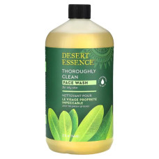 Очищающее средство для лица, Desert Essence Clean Face Wash, для жирной и комбинированной кожи, 946 мл.