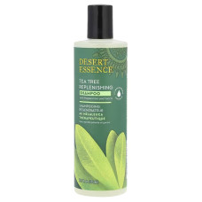 Шампунь для волос, Desert Essence Shampoo, восстанавливающий с маслом чайного дерева, мятой и юккой, 375 мл.