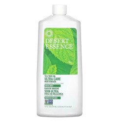 Ополаскиватель для рта успокаивающий, Desert Essence Mouthwash, с маслом чайного дерева, 473 мл.