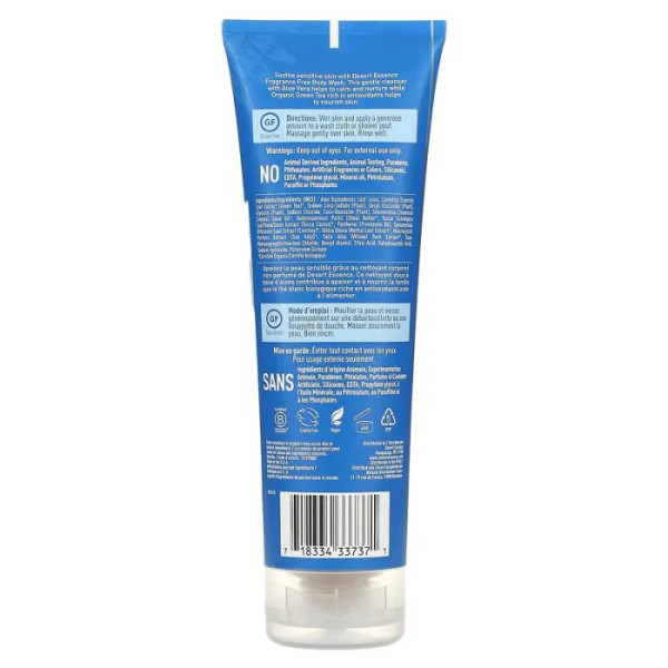 Гель для душу, Body Wash, Desert Essence, без запаху, 237 мл