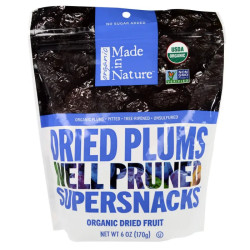 Сливи сушені чорнослив, Plums Made in Nature, органік, 170 г