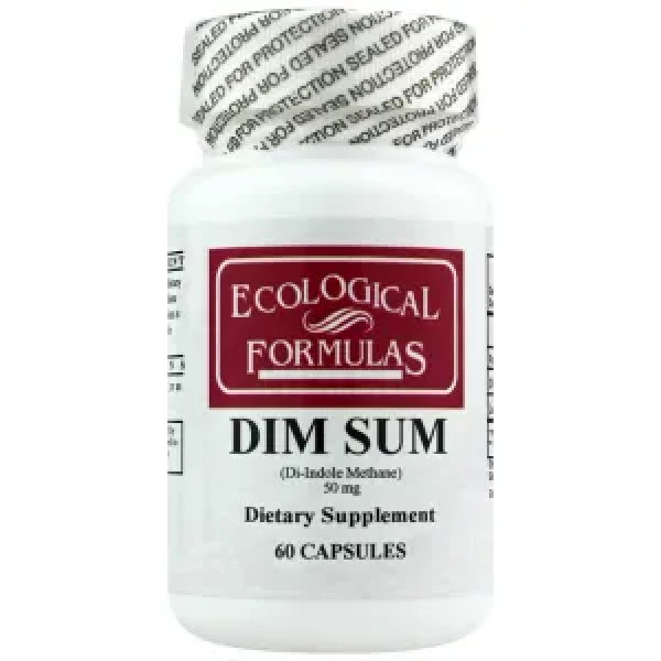 Ді-індолметан, баланс естрогену, Dim Sum, Ecological Formulas, для жінок, 50 мг, 60 капсул