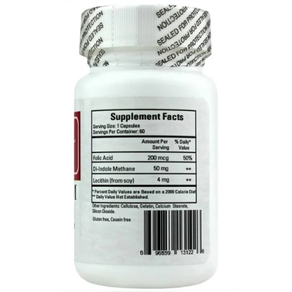 Ді-індолметан, баланс естрогену, Dim Sum, Ecological Formulas, для жінок, 50 мг, 60 капсул