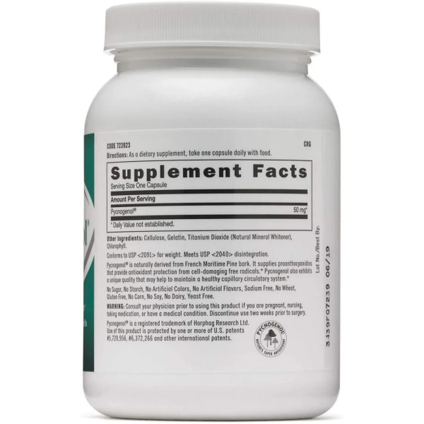 Пікногенол, Pycnogenol, GNC, 50 мг, 120 капсул