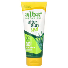 Гель після загару, Alba Botanica After Sun Gel, пом'якшувальний, 80% алое вера, 237 мл
