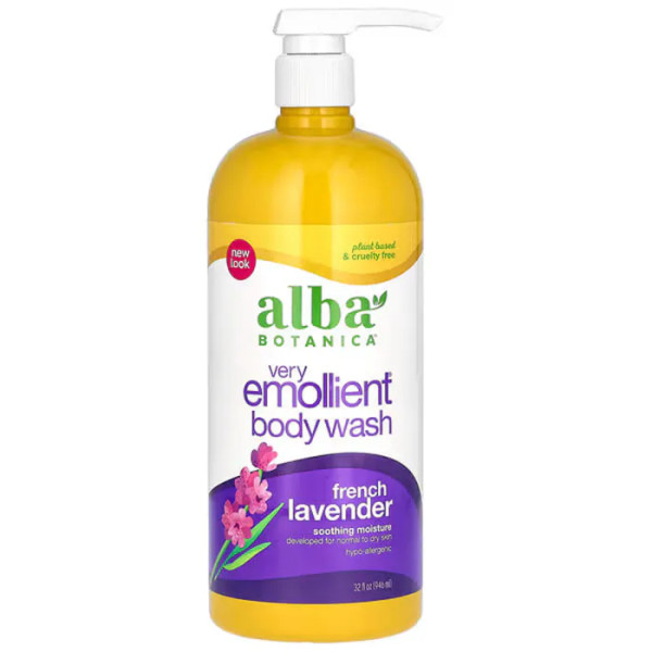 Гель для душа и ванны, французская лаванда, Body Wash, Alba Botanica, смягчающий, 946 мл