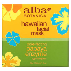 Маска для обличчя, що звужує пори, Alba Botanica Hawaiian Beauty Facial Mask, ферменти гавайської папайї, 85 г.