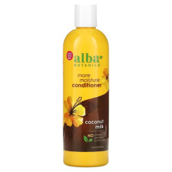 Кондиціонер для сухого волосся, Alba Botanica Mega Moisture Conditioner for Dry Hair, мега-зволожуючий з кокосовим молоком, 340 г