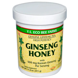 Мед женьшеневий, Y.S. Eco Bee Farms Ginseng Honey, 311 г