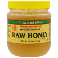 Мед необроблений натуральний, Y.S. Eco Bee Farms Raw Honey, 396 г