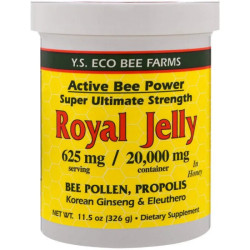 Мед із маточним молочком 625 мг, Royal Jelly In Honey Y.S. Eco Bee Farms, 326 г