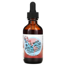 Вітамін B12 з фолієвою кислотою рідкий, World Organic B-12 With Folic Acid, 59 мл