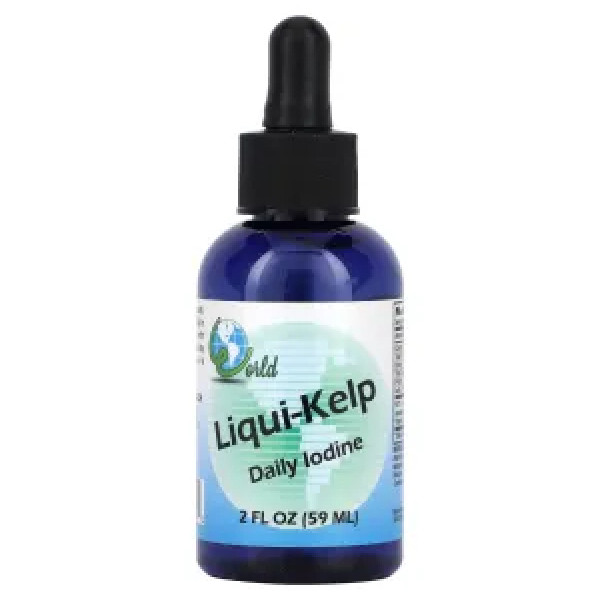 Бурі водорості, Liqui-Kelp, World Organic, 59 мл