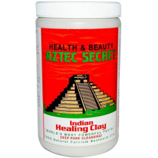 Індійська глина для обличчя, Aztec Secret Indian Healing Clay, глибоке очищення пір, 908