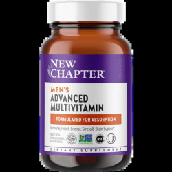 Щоденні вітаміни для чоловіків, New Chapter Men's Advanced Multivitamin, 48 вегетаріанських таблеток