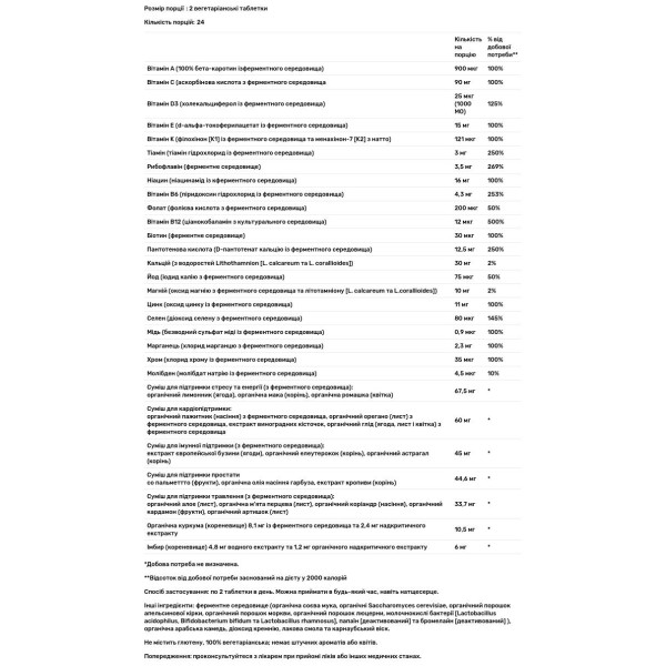 Щоденні вітаміни для чоловіків, Men's Advanced Multivitamin, New Chapter, 48 вегетаріанських таблеток