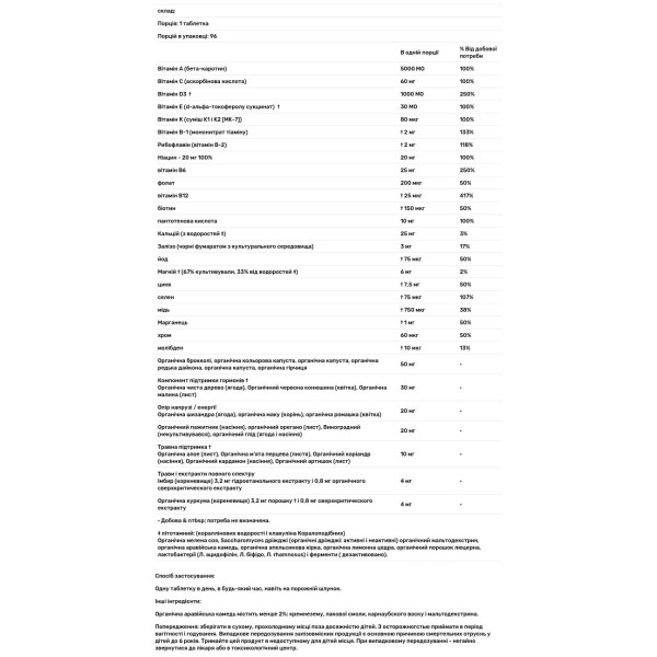 Мультивітаміни для жінок, One Daily Multi, New Chapter, 1 в день, 96 таблеток